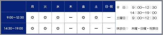 石田歯科医院診療時間